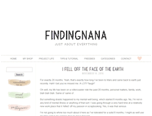 Tablet Screenshot of findingnana.com